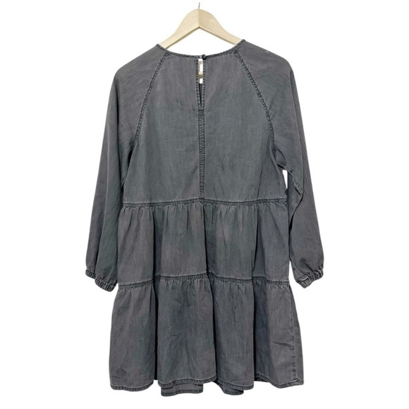 Madewell Charcoal Denim Tiered Tunic
Dress - Size Medium - Picture 3 of 5